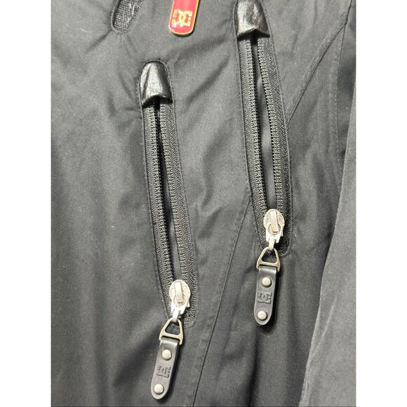 DC Snowboarding Pica-P Black Faux Fur Hooded Winter Coat Jacket Women's Small - Picture 5 of 13